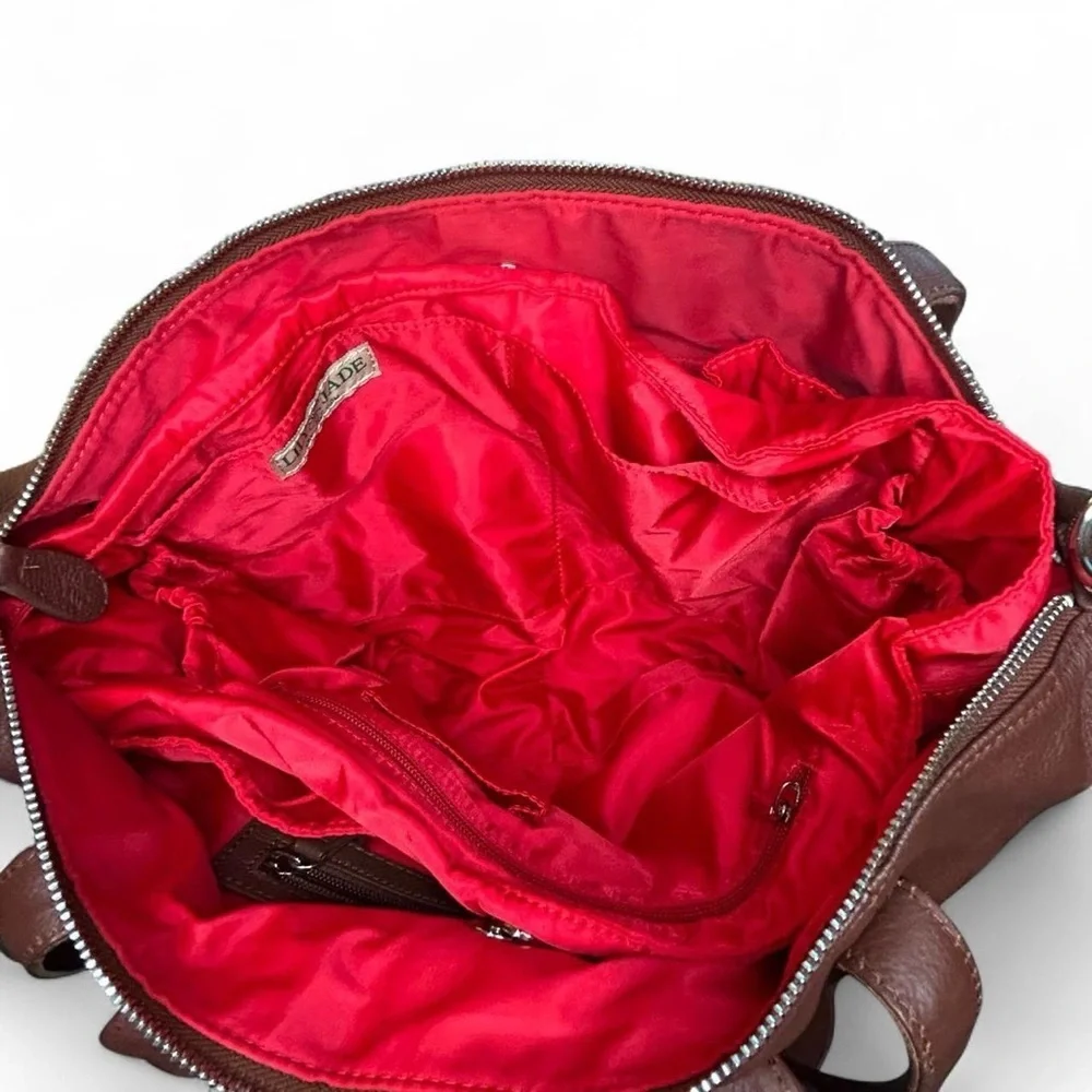 Lily Jade Madeline Chestnut Leather Diaper+ Accessory Bag